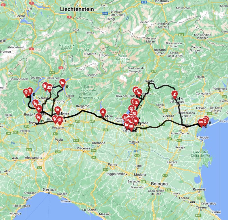 Milano Roundtrip - The Lakes of North Italy